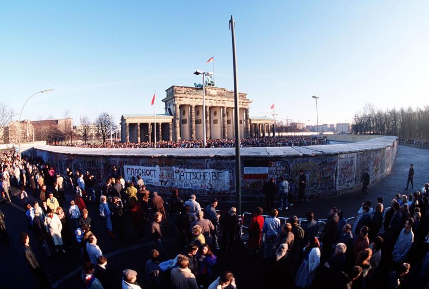 Brandenburg Gate on December 1, 1989.