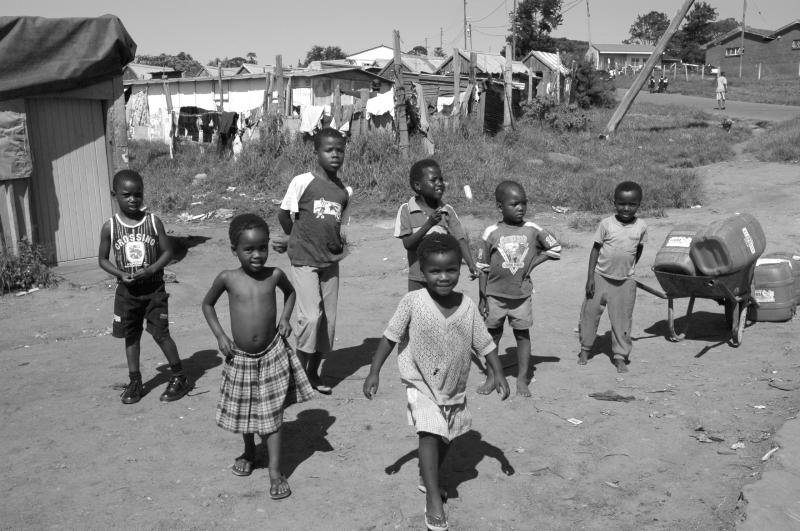 Kinderen in Zuid-Afrika