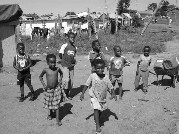Kinderen in Zuid-Afrika